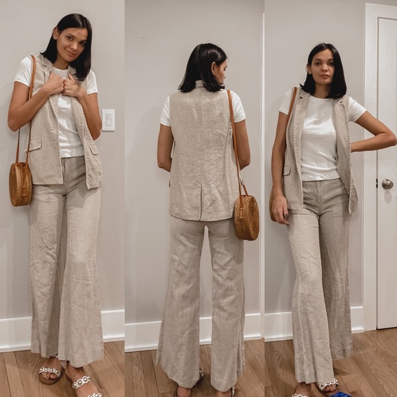 Linen pants suit - Picture 1 of 5
